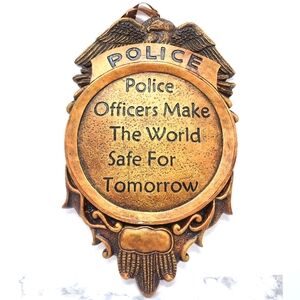 Police Officer Decorative Hanging Plaque